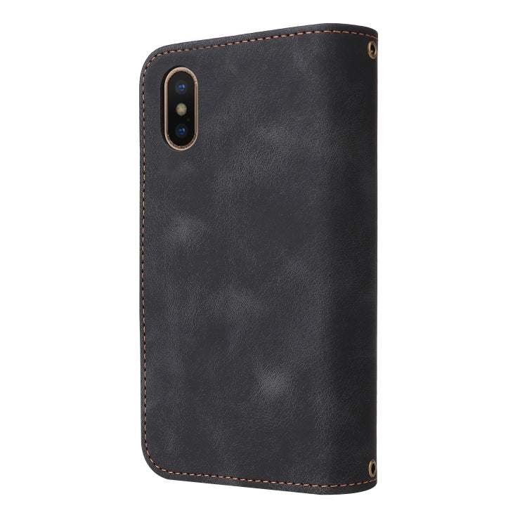 For iPhone XS Max Multifunctional Card Slot Zipper Wallet Leather Phone Case(Black) - More iPhone Cases by buy2fix | Online Shopping UK | buy2fix