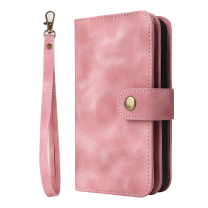 For iPhone XR Multifunctional Card Slot Zipper Wallet Leather Phone Case(Rose Gold) - More iPhone Cases by buy2fix | Online Shopping UK | buy2fix