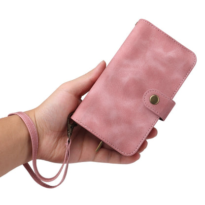 For iPhone XR Multifunctional Card Slot Zipper Wallet Leather Phone Case(Rose Gold) - More iPhone Cases by buy2fix | Online Shopping UK | buy2fix