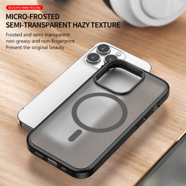 For iPhone 14 Skin Feel Frosted Magsafe Phone Case(Black) by buy2fix
