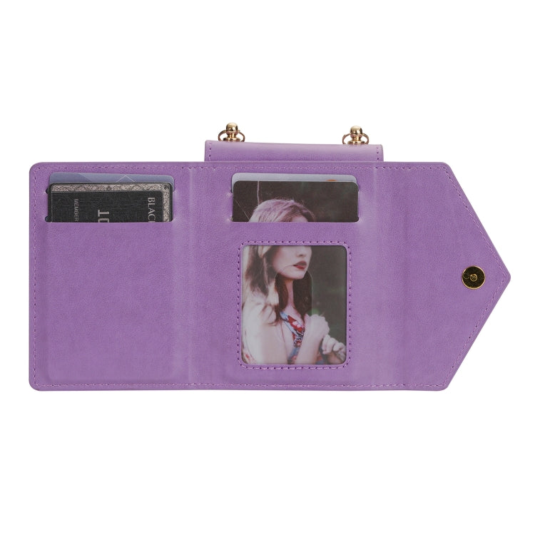 For Samsung Galaxy Z Flip4 N.BEKUS Side Zipper Folding Phone Leather Case(Purple) - Galaxy Z Flip4 5G Cases by N.BEKUS | Online Shopping UK | buy2fix