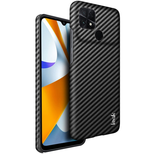 For Xiaomi Poco C40 imak Ruiyi Series Carbon Fiber PU + PC Phone Case