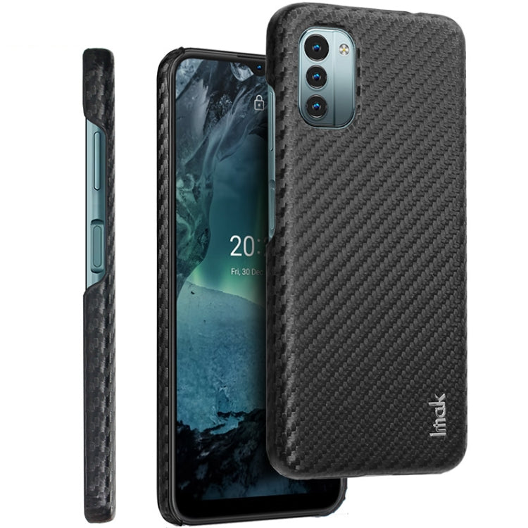 For Nokia G11/G21 imak Ruiyi Series Carbon Fiber PU + PC Phone Case by imak