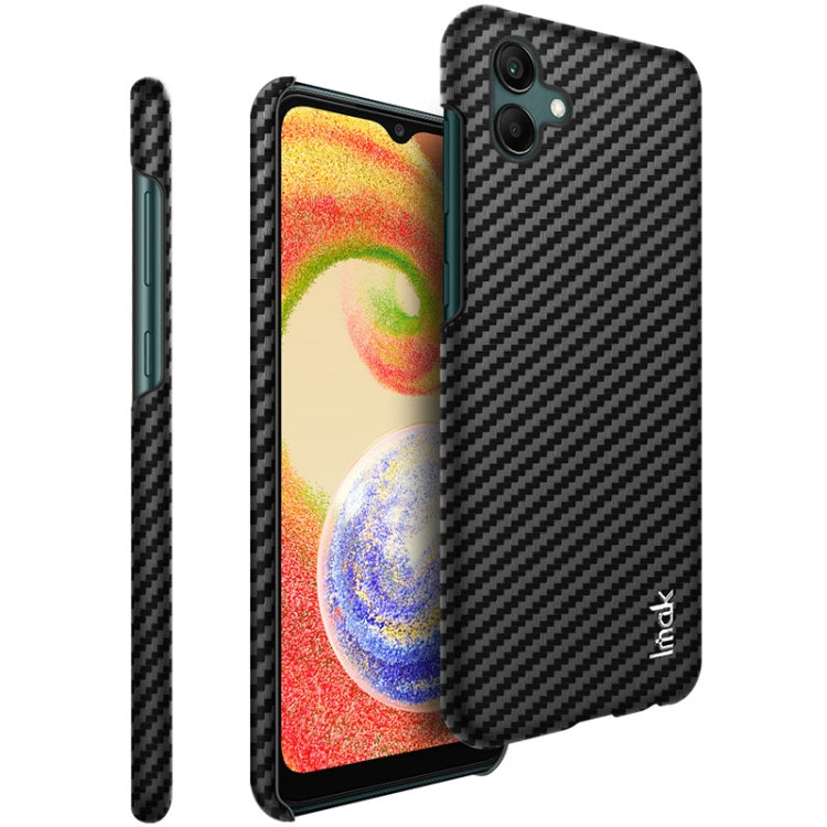 For Samsung Galaxy A04 4G imak Ruiyi Series Carbon Fiber PU + PC Phone Case by imak