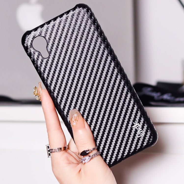 For Samsung Galaxy A23E imak Ruiyi Series Carbon Fiber PU + PC Phone Case by imak