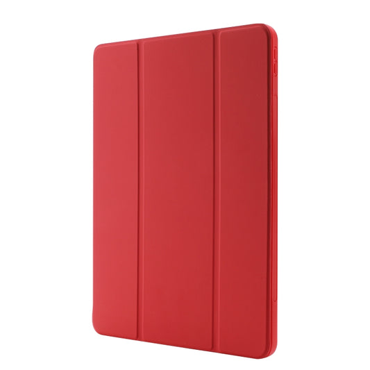 Skin Feel Pen Holder Tri-fold Tablet Leather Case For iPad Air 13 2025 / 2024 / iPad Pro 12.9 2022 / 2021 / 2020 / 2018(Red) - iPad Pro 12.9 (2022/2021) Cases by buy2fix | Online Shopping UK | buy2fix