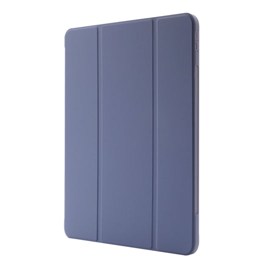 Skin Feel Pen Holder Tri-fold Tablet Leather Case For iPad Air 13 2025 / 2024 / iPad Pro 12.9 2022 / 2021 / 2020 / 2018(Lavender) - iPad Pro 12.9 (2022/2021) Cases by buy2fix | Online Shopping UK | buy2fix