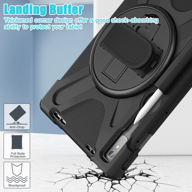 For Lenovo Tab P11 Pro Gen 2 Silicone + PC Protective Tablet Case(Black) - Lenovo by buy2fix | Online Shopping UK | buy2fix