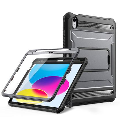 For iPad Air 4 2020/Air 5 2022 10.9 Explorer Tablet Protective Case with Pen Slot(Grey) - More iPad Cases by buy2fix | Online Shopping UK | buy2fix