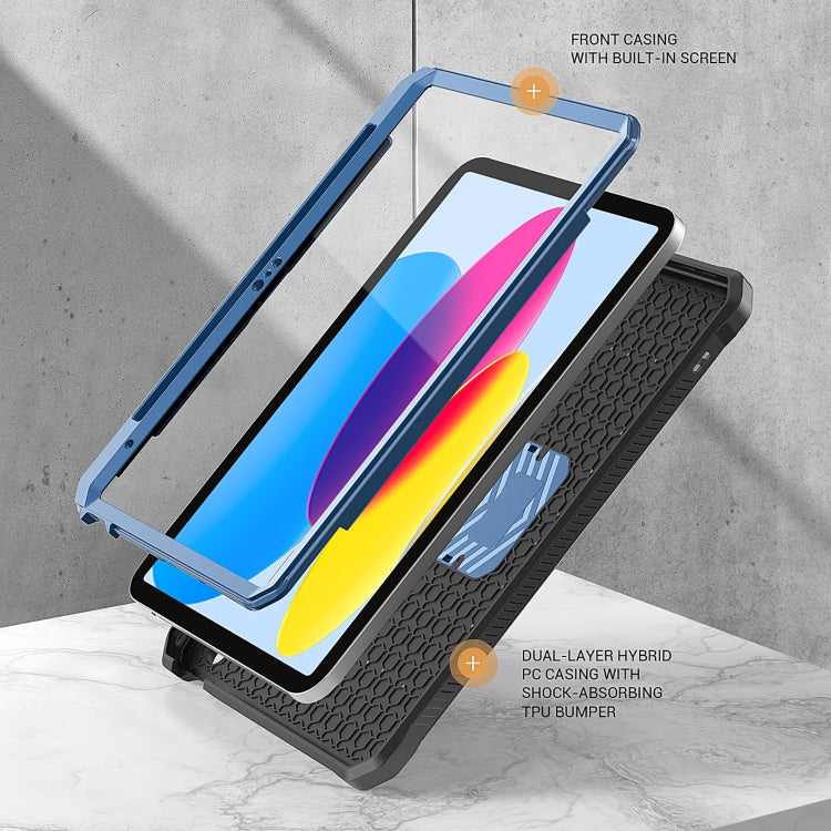 For iPad Air 4 2020/Air 5 2022 10.9 Explorer Tablet Protective Case with Pen Slot(Blue) - More iPad Cases by buy2fix | Online Shopping UK | buy2fix
