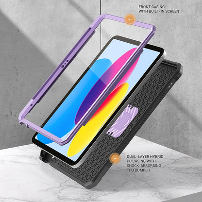 For iPad Air 4 2020/Air 5 2022 10.9 Explorer Tablet Protective Case with Pen Slot(Purple) - More iPad Cases by buy2fix | Online Shopping UK | buy2fix