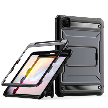 For iPad Pro 11 2022/2021/2020/2018 Explorer Tablet Protective Case with Pen Slot(Grey) - More iPad Cases by buy2fix | Online Shopping UK | buy2fix