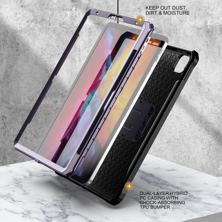 For iPad Pro 11 2022/2021/2020/2018 Explorer Tablet Protective Case with Pen Slot(Purple) - More iPad Cases by buy2fix | Online Shopping UK | buy2fix