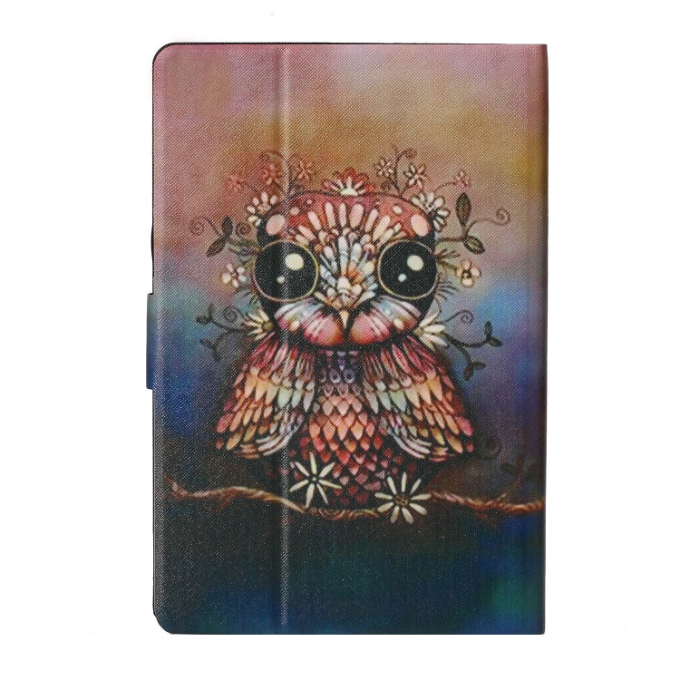 For 7 inch  Tablet PC Universal Coloured Drawing Pattern Horizontal Flip Leather Case with Holder & Card Slot(Owl) - 7 inch by buy2fix | Online Shopping UK | buy2fix