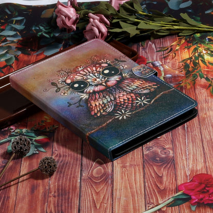 For 7 inch  Tablet PC Universal Coloured Drawing Pattern Horizontal Flip Leather Case with Holder & Card Slot(Owl) - 7 inch by buy2fix | Online Shopping UK | buy2fix
