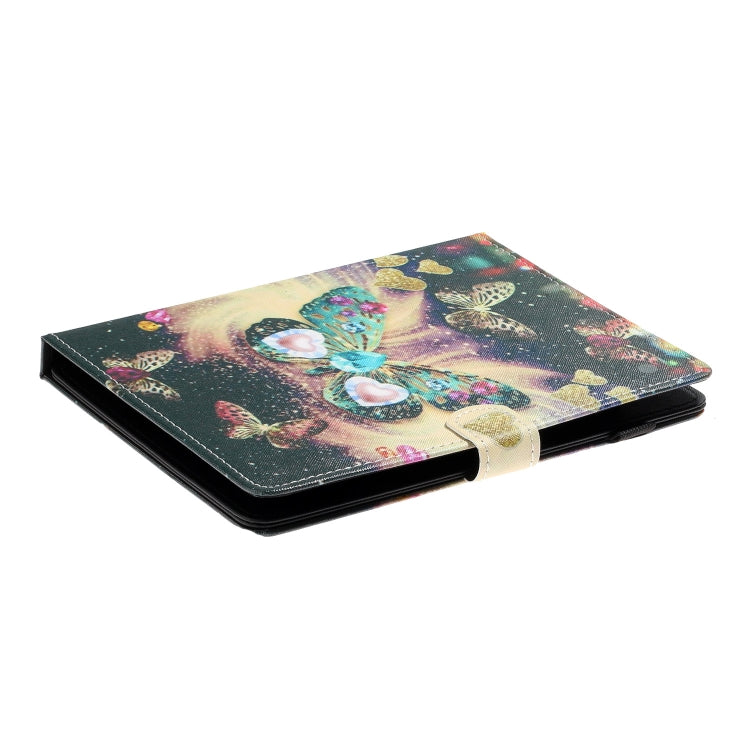 For 8 inch Tablet PC Universal Coloured Drawing Pattern Horizontal Flip Leather Case with Holder & Card Slot(Butterflies) - 8 inch by buy2fix | Online Shopping UK | buy2fix