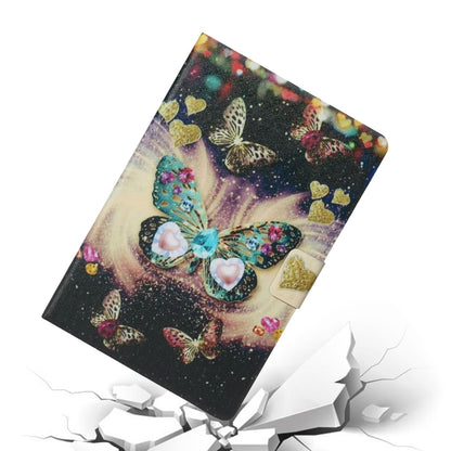 For 8 inch Tablet PC Universal Coloured Drawing Pattern Horizontal Flip Leather Case with Holder & Card Slot(Butterflies) - 8 inch by buy2fix | Online Shopping UK | buy2fix
