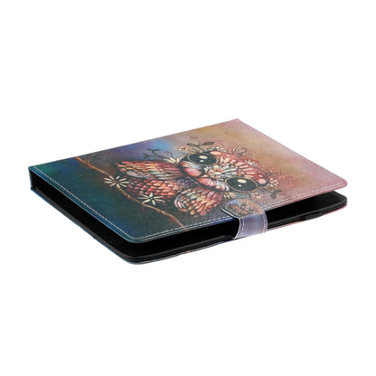 For 8 inch Tablet PC Universal Coloured Drawing Pattern Horizontal Flip Leather Case with Holder & Card Slot(Owl) - 8 inch by buy2fix | Online Shopping UK | buy2fix