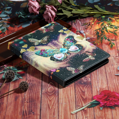 For 10 inch Tablet PC Universal Coloured Drawing Pattern Horizontal Flip Leather Case with Holder & Card Slot(Butterflies) - 10 - 11 inch by buy2fix | Online Shopping UK | buy2fix