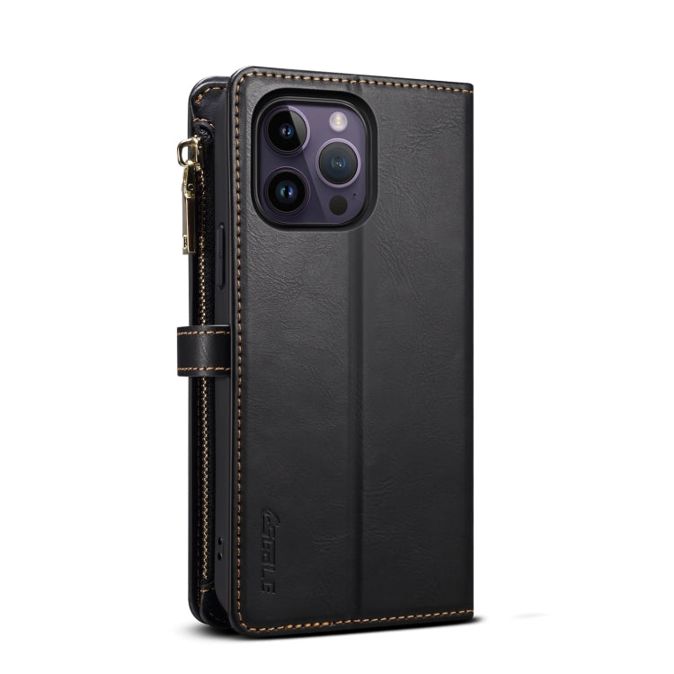 For iPhone 11 Pro Max ESEBLE Star Series Lanyard Zipper Wallet RFID Leather Case(Black) - iPhone 11 Pro Max Cases by ESEBLE | Online Shopping UK | buy2fix