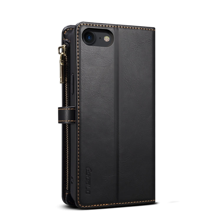 For iPhone SE 2022 / SE 2020 / 8 / 7 ESEBLE Star Series Lanyard Zipper Wallet RFID Leather Case(Black) - iPhone SE 2022 / 2020 / 8 / 7 Cases by ESEBLE | Online Shopping UK | buy2fix