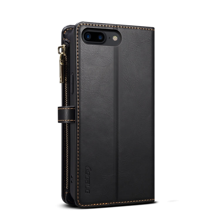 For iPhone 8 Plus / 7 Plus ESEBLE Star Series Lanyard Zipper Wallet RFID Leather Case(Black) - More iPhone Cases by ESEBLE | Online Shopping UK | buy2fix