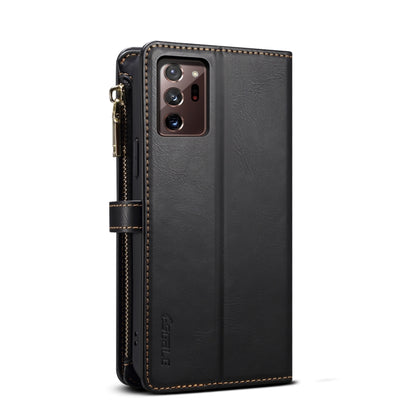 For Samsung Galaxy Note20 Ultra ESEBLE Star Series Lanyard Zipper Wallet RFID Leather Case(Black) - Galaxy Note20 Ultra Cases by ESEBLE | Online Shopping UK | buy2fix