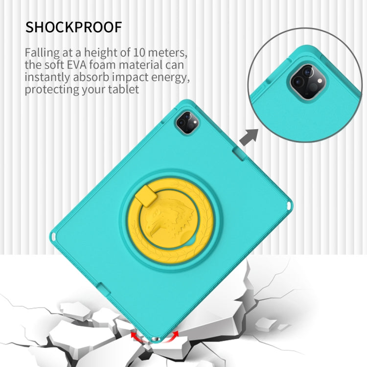 For iPad Pro 12.9 inch 2022/2021/2020/2018 EVA + PC Shockproof Tablet Case without Waterproof Frame(Glacier Green) - iPad Pro 12.9 (2022/2021) Cases by buy2fix | Online Shopping UK | buy2fix