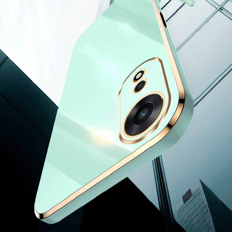 For OPPO A58 5G XINLI Straight Edge 6D Electroplate TPU Phone Case(Black) by buy2fix