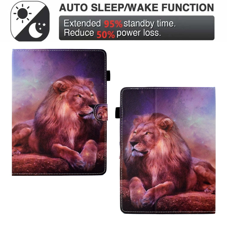 For 8 inch Tablet Electric Pressed TPU Leather Tablet Case(Lion King) - 8 inch by buy2fix | Online Shopping UK | buy2fix