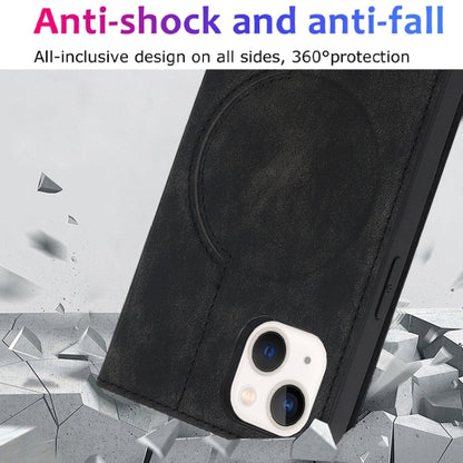 For iPhone 14 Wireless Charging Magsafe Leather Phone Case(Black) by buy2fix