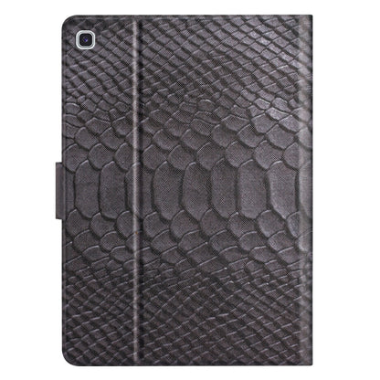 For Samsung Galaxy Tab A7 Lite Solid Color Crocodile Texture Leather Smart Tablet Case(Black) - Tab A7 Lite T220 / T225 by buy2fix | Online Shopping UK | buy2fix