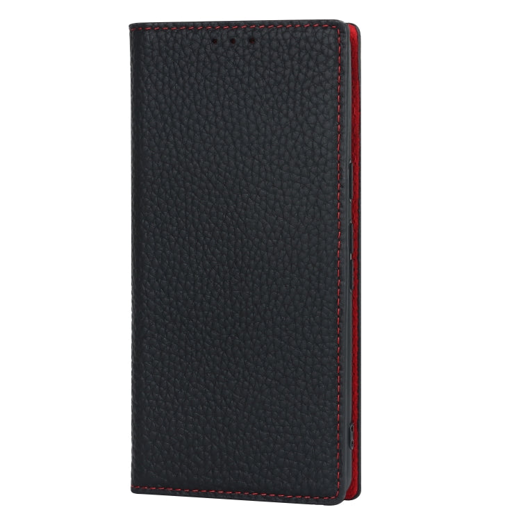 For Google Pixel 7 5G Litchi Texture Genuine Leather Phone Case(Black) - Google Cases by buy2fix | Online Shopping UK | buy2fix