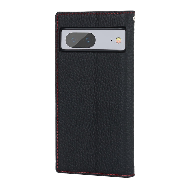 For Google Pixel 7 5G Litchi Texture Genuine Leather Phone Case(Black) - Google Cases by buy2fix | Online Shopping UK | buy2fix