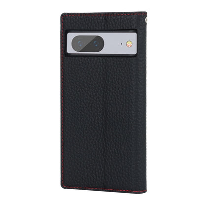 For Google Pixel 7 5G Litchi Texture Genuine Leather Phone Case(Black) - Google Cases by buy2fix | Online Shopping UK | buy2fix
