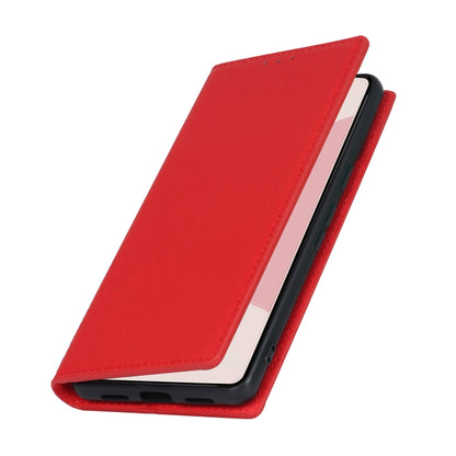 For Google Pixel 7 5G Litchi Texture Genuine Leather Phone Case(Red) - Google Cases by buy2fix | Online Shopping UK | buy2fix