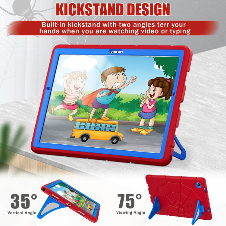 For Samsung Galaxy Tab A8 10.5 2021 Silicone + PC Shockproof Protective Tablet Case(Red+Blue) - Other Galaxy Tab PC by buy2fix | Online Shopping UK | buy2fix