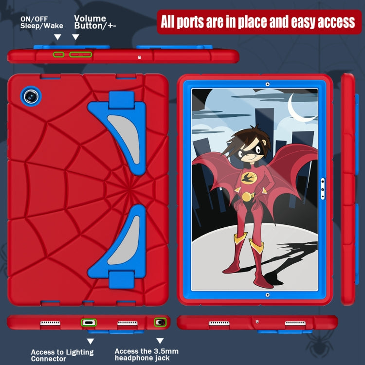 For Samsung Galaxy Tab A8 10.5 2021 Silicone + PC Shockproof Protective Tablet Case(Red+Blue) - Other Galaxy Tab PC by buy2fix | Online Shopping UK | buy2fix