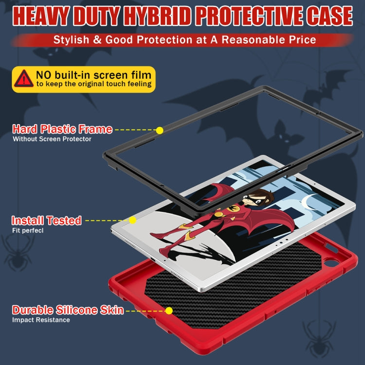 For Samsung Galaxy Tab A8 10.5 2021 Silicone + PC Shockproof Protective Tablet Case(Red+Black) - Other Galaxy Tab PC by buy2fix | Online Shopping UK | buy2fix