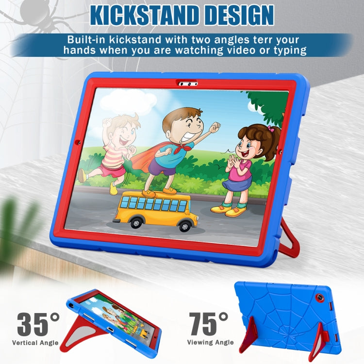 For Samsung Galaxy Tab A8 10.5 2021 Silicone + PC Shockproof Protective Tablet Case(Blue+Red) - Other Galaxy Tab PC by buy2fix | Online Shopping UK | buy2fix