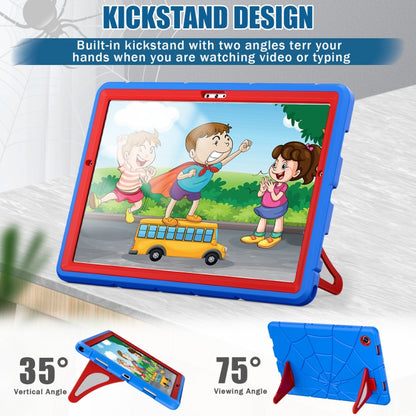 For Samsung Galaxy Tab A8 10.5 2021 Silicone + PC Shockproof Protective Tablet Case(Blue+Red) - Other Galaxy Tab PC by buy2fix | Online Shopping UK | buy2fix