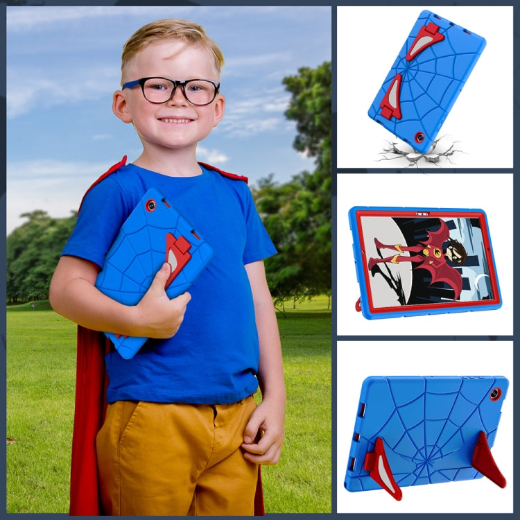 For Samsung Galaxy Tab A8 10.5 2021 Silicone + PC Shockproof Protective Tablet Case(Blue+Red) - Other Galaxy Tab PC by buy2fix | Online Shopping UK | buy2fix