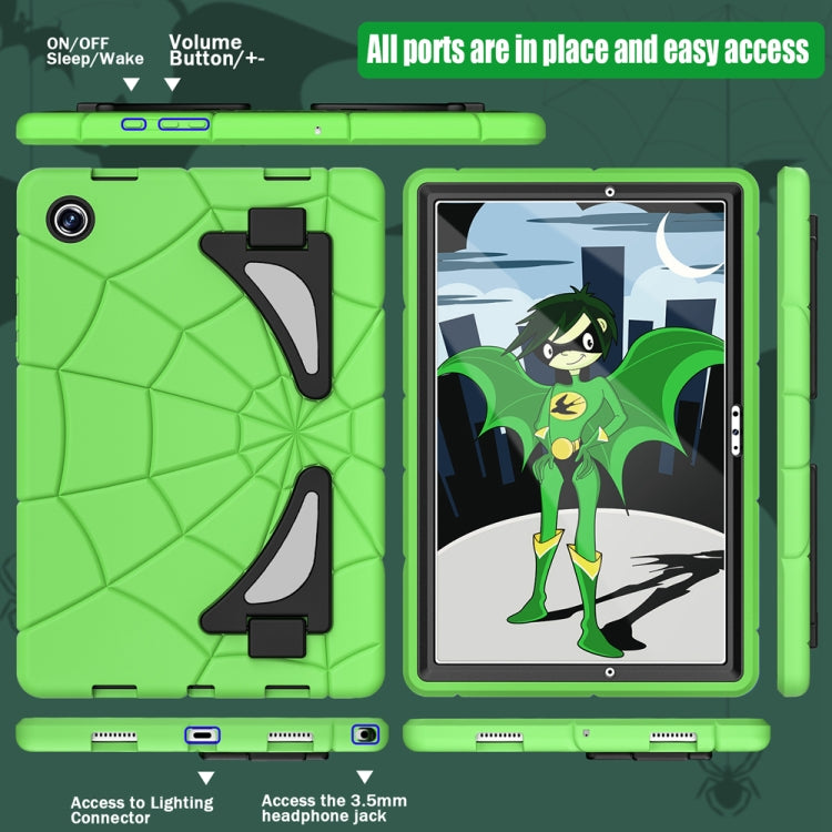 For Samsung Galaxy Tab A8 10.5 2021 Silicone + PC Shockproof Protective Tablet Case(Green+Black) - Other Galaxy Tab PC by buy2fix | Online Shopping UK | buy2fix