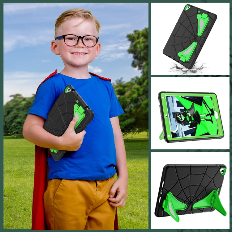For iPad 9.7 2018 / 2017 / Air 2 Silicone + PC Shockproof Protective Tablet Case(Black+Green) - iPad 9.7 (2018) & (2017) Cases by buy2fix | Online Shopping UK | buy2fix