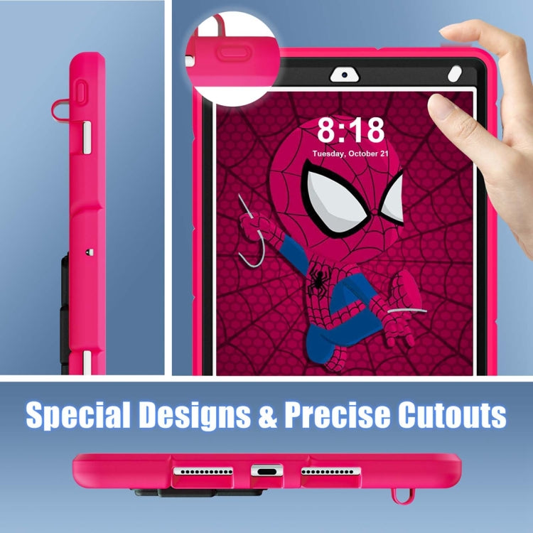 For iPad 10.2 2021 / 2020 / 2019 Silicone + PC Shockproof Protective Tablet Case (Black Pink) - iPad 10.2 Cases by buy2fix | Online Shopping UK | buy2fix