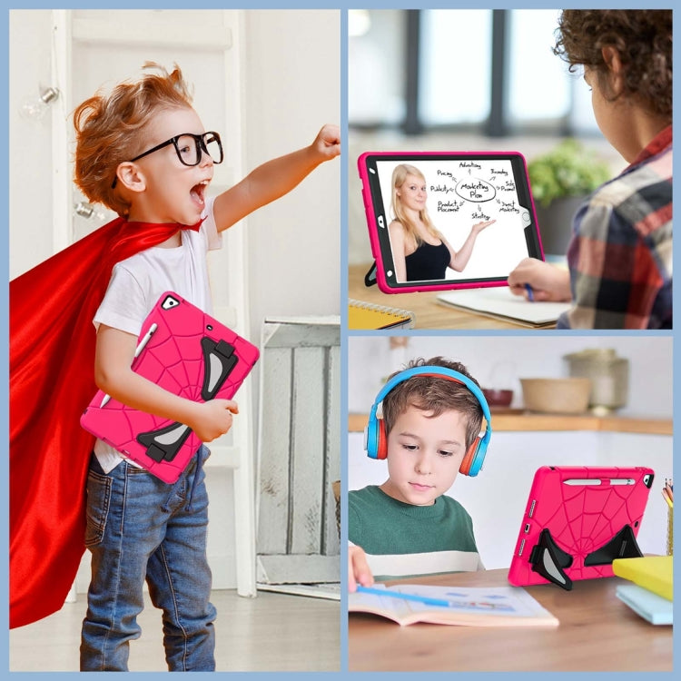 For iPad 10.2 2021 / 2020 / 2019 Silicone + PC Shockproof Protective Tablet Case (Black Pink) - iPad 10.2 Cases by buy2fix | Online Shopping UK | buy2fix