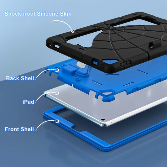 For iPad 10.2 2021 / 2020 / 2019 Silicone + PC Shockproof Protective Tablet Case (Black Blue) - iPad 10.2 Cases by buy2fix | Online Shopping UK | buy2fix