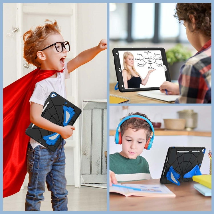 For iPad 10.2 2021 / 2020 / 2019 Silicone + PC Shockproof Protective Tablet Case (Black Blue) - iPad 10.2 Cases by buy2fix | Online Shopping UK | buy2fix