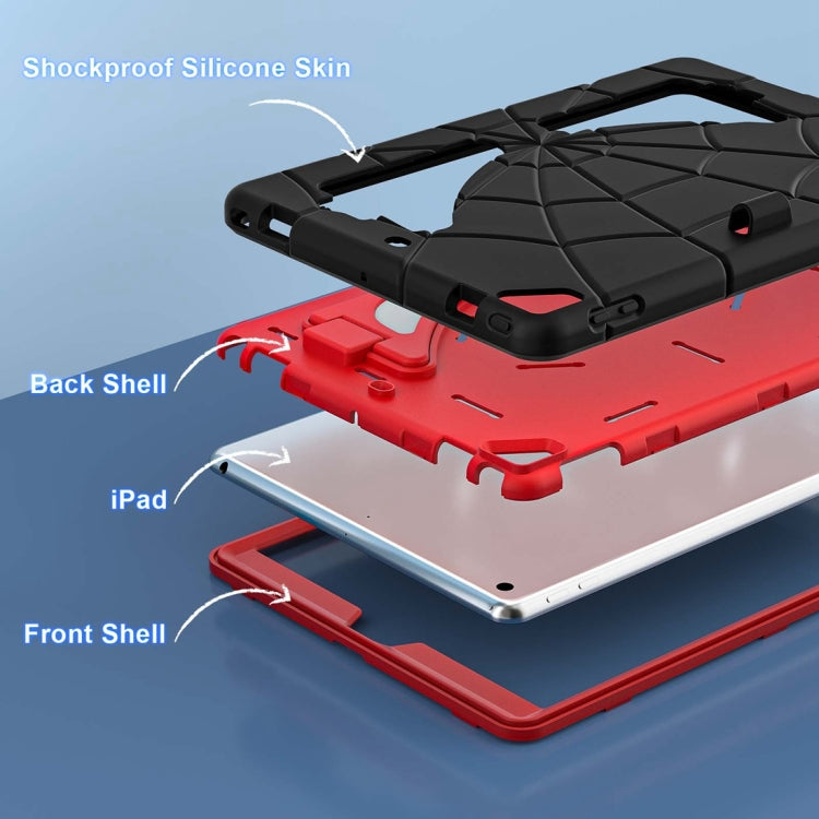 For iPad 10.2 2021 / 2020 / 2019 Silicone + PC Shockproof Protective Tablet Case (Black Red) - iPad 10.2 Cases by buy2fix | Online Shopping UK | buy2fix
