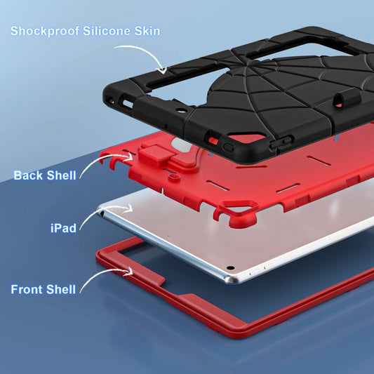 For iPad 10.2 2021 / 2020 / 2019 Silicone + PC Shockproof Protective Tablet Case (Black Red) - iPad 10.2 Cases by buy2fix | Online Shopping UK | buy2fix